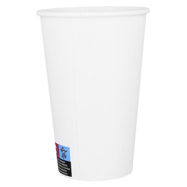 Papieren beker wit ECO 16Oz/480ml Ø9cm (50 Stuks)