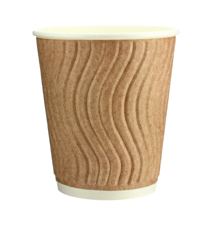 Papieren beker ribbel wand kraft 9 Oz/270ml Ø8,0cm (1.050 stuks) Papieren beker ribbel wand kraft 9 Oz/270ml Ø8,0cm (1.050 stuks)