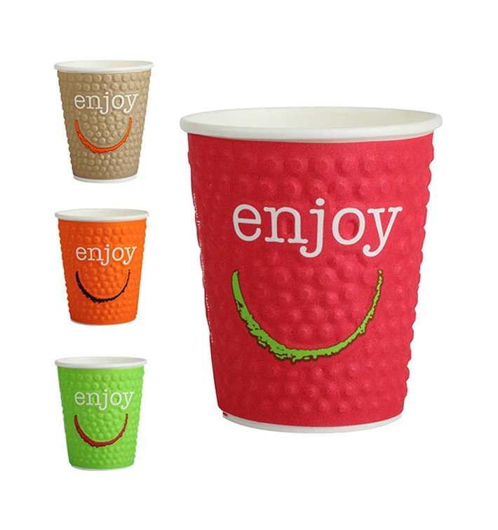 Gobelet Carton "Enjoy" 12Oz/360ml Ø9,0cm (34 Unités) Gobelet Carton "Enjoy" 12Oz/360ml Ø9,0cm (34 Unités)