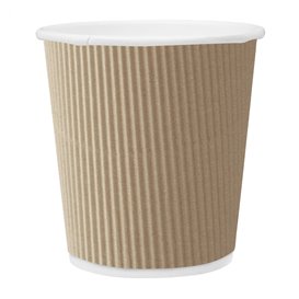 Gobelet Carton 4Oz/120ml Ondulé Kraft Ø6,2cm (1.000 Unités)