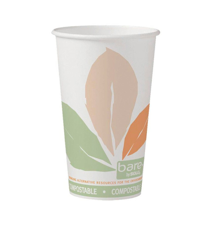 Gobelet Carton PLA Bare 16Oz/500ml Ø8,9cm (1.000 Utés) Gobelet Carton PLA Bare 16Oz/500ml Ø8,9cm (1.000 Utés)