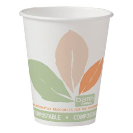 Gobelet Carton PLA Bare 12Oz/360ml Ø8,9cm (1.000 Unités)