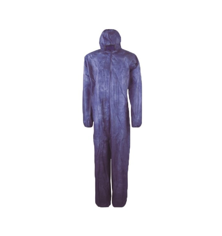 Combinaison TNT PP Capuche et Fermeture Eclair Taille XL Bleu (1 Uté) Combinaison TNT PP Capuche et Fermeture Eclair Taille XL Bleu (1 Uté)