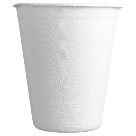 Gobelet en Canne à Sucre Blanc 260ml (10 Utés)