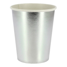 Gobelet Carton Argent 9Oz/240ml "Party" (10 Unités)