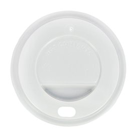 Couvercle Perforé Plastique PS Blanc Ø8,0cm (100 Unités)