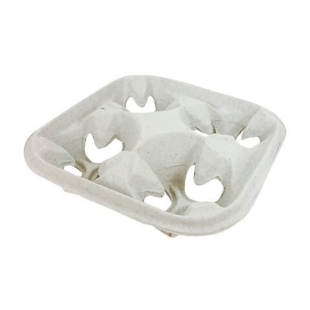 Papieren beker vervoerder 4 Slots (220 stuks)