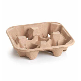 Porte Gobelets Carton pour 4 Verres (75 Utés)