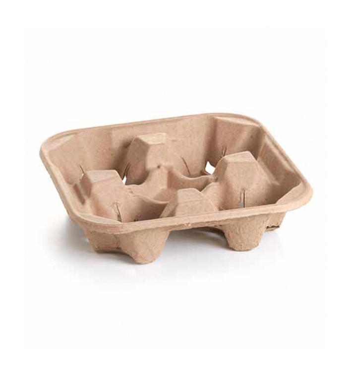 Porte Gobelets Carton pour 4 Verres (300 Utés) Porte Gobelets Carton pour 4 Verres (300 Utés)