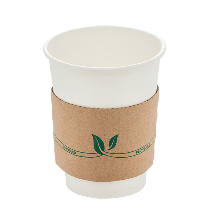 Papieren beker huls Gegolfd 8 Oz (1.000 stuks) Papieren beker huls Gegolfd 8 Oz (1.000 stuks)