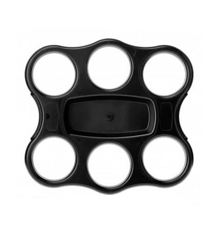 Plastic beker vervoerder PS Herbruikbaar dienblad 6 Slots (1 stuk) Plastic beker vervoerder PS Herbruikbaar dienblad 6 Slots (1 stuk)