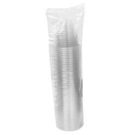 Stof gebaseerd op Maizena PLA beker Bio transparant 250ml Ø7,8cm (50 stuks) 