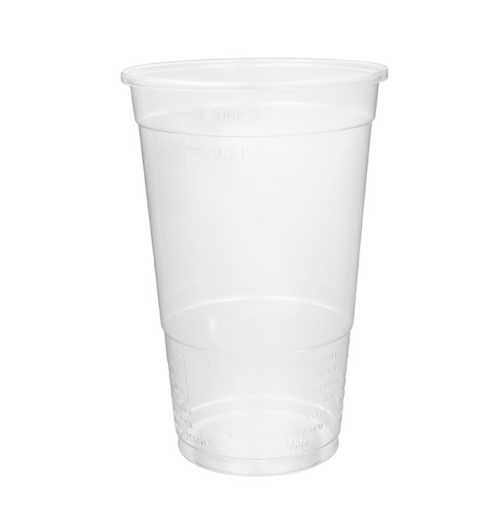 Gobelet Plastique PP Transp. 400ml Ø9,4cm (50 Unités)