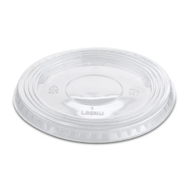 Courvercle PET Non Perforé Transparent Ø9,4cm (100 Unités)