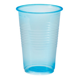 Gobelet Plastique PP Bleu Transp. 230ml (3000 Unités)