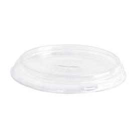 Plastic Deksel PS Ø8,3cm voor bekers of 350, 400 en 500ml (1.000 stuks)