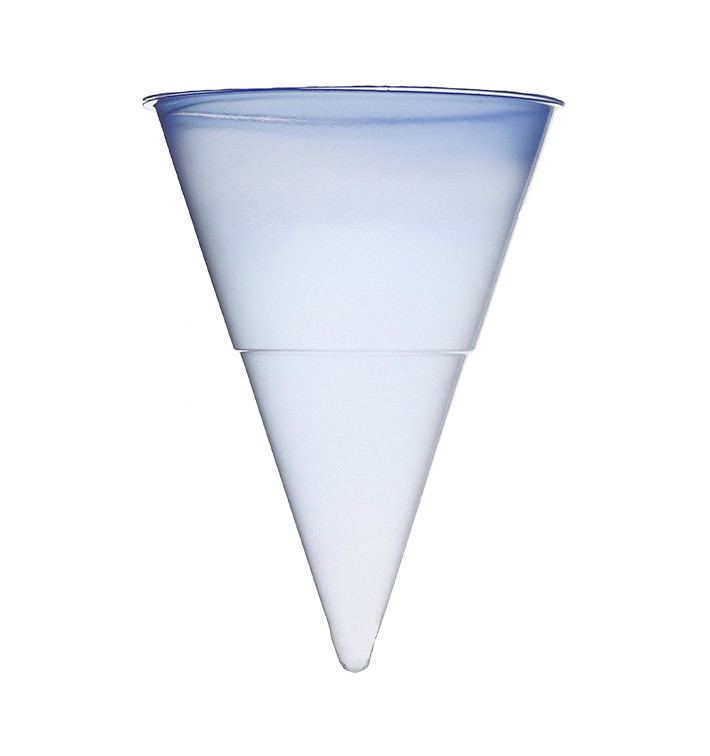 Plastic PP kegel voor water blauw 115 ml (200 stuks) Plastic PP kegel voor water blauw 115 ml (200 stuks)