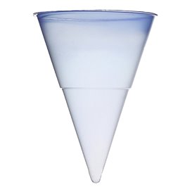 Cône bleuté en Plastique 115ml (1000 Unités)