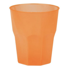 Plastic PP beker "Frost" oranje 270ml (20 stuks) 