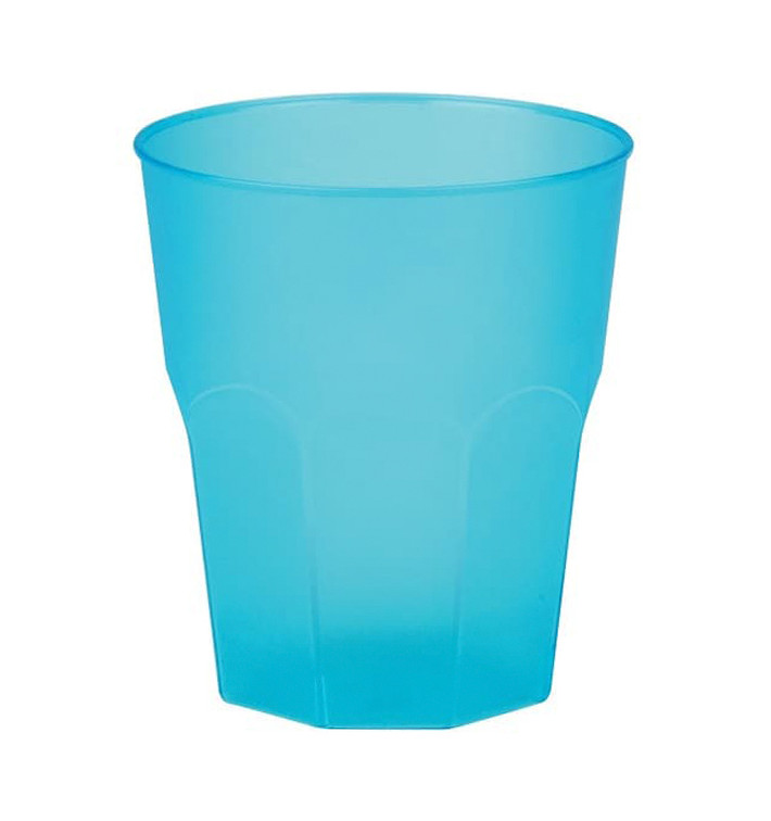 Verre Plastique "Frost" Turquoise PP 270ml (20 Unités) Verre Plastique "Frost" Turquoise PP 270ml (20 Unités)