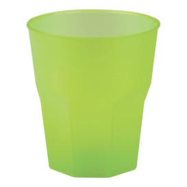 Verre Plastique "Frost" Vert citron PP 270ml (20 Unités)