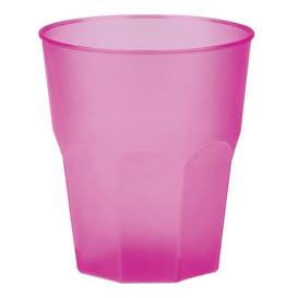 Verre Plastique "Frost" Fuchsia PP 270ml (20 Unités)