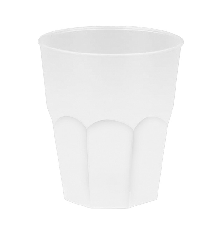 Plastic PP beker "Frost" wit 270ml (20 stuks) Plastic PP beker "Frost" wit 270ml (20 stuks)