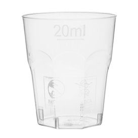 Verre Plastique à Shot Transp. PS Ø37mm 25ml (50 Utés)