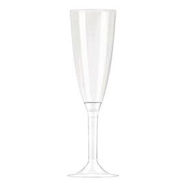Plastic fluit Mousserende Wijn transparant 100ml (100 stuks)