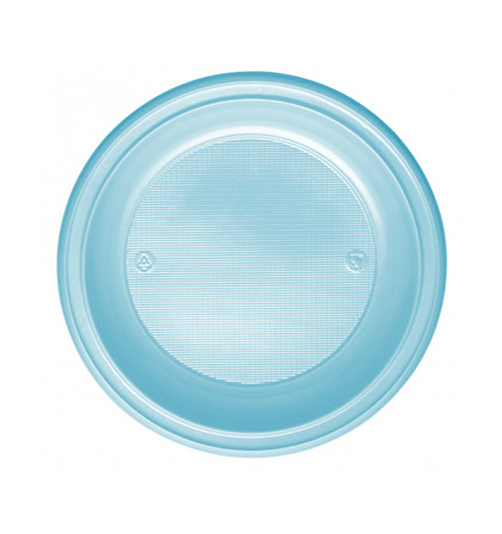 Assiette Plastique PS Creuse Bleu Clair Ø220mm (30 Unités) Assiette Plastique PS Creuse Bleu Clair Ø220mm (30 Unités)