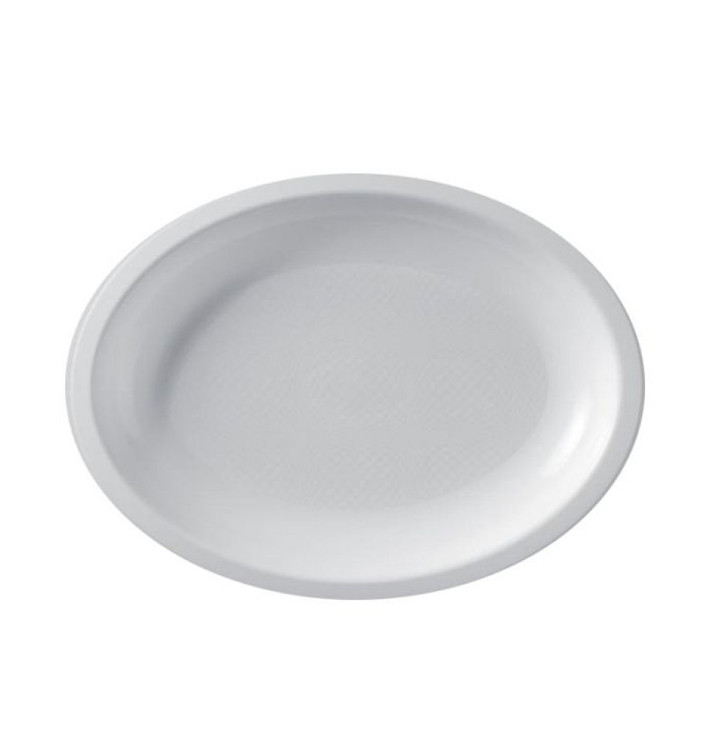 Plateau Plastique Réutilisable Ovale Blanc PP 315x220mm (25 Utés) Plateau Plastique Réutilisable Ovale Blanc PP 315x220mm (25 Utés)