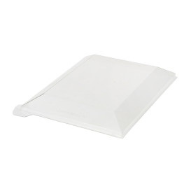 Plastic PET Deksel transparant 13x13cm (25 stuks) 