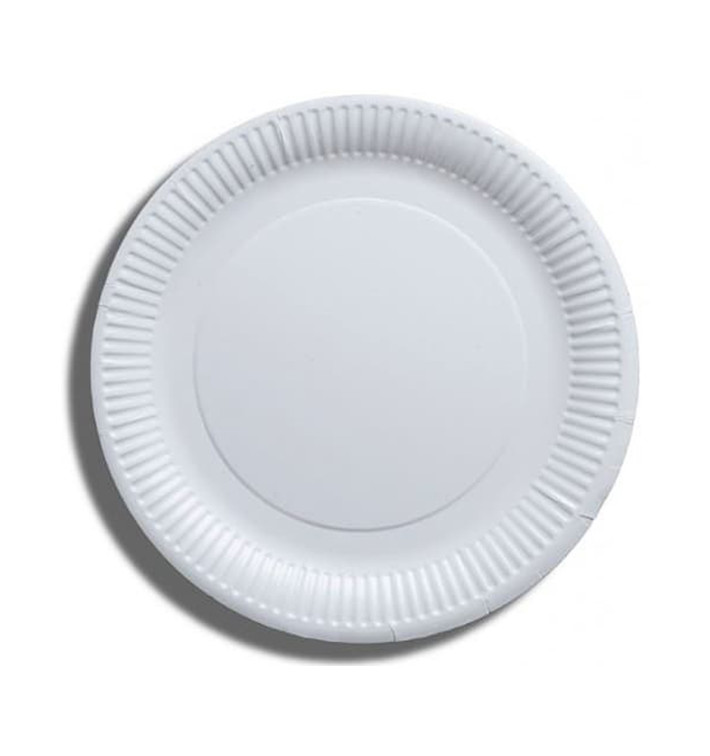 Assiette en Papier Blanc Biodégradable Ø23cm (1000 Utés) Assiette en Papier Blanc Biodégradable Ø23cm (1000 Utés)
