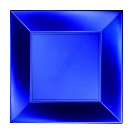 Assiette Plastique Réutilisable Plate Bleu Pearl PP 180mm (300 Utés)