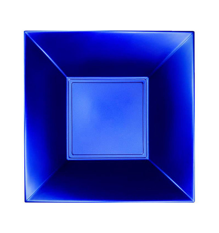 Assiette Plastique Réutilisable Creuse Bleu Pearl PP 180mm (300 Utés) Assiette Plastique Réutilisable Creuse Bleu Pearl PP 180mm (300 Utés)