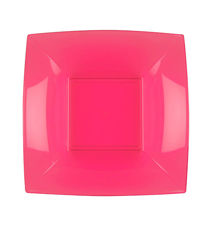 Assiette Plastique Réutilisable Creuse Fuchsia PP 180mm (25 Utés) Assiette Plastique Réutilisable Creuse Fuchsia PP 180mm (25 Utés)
