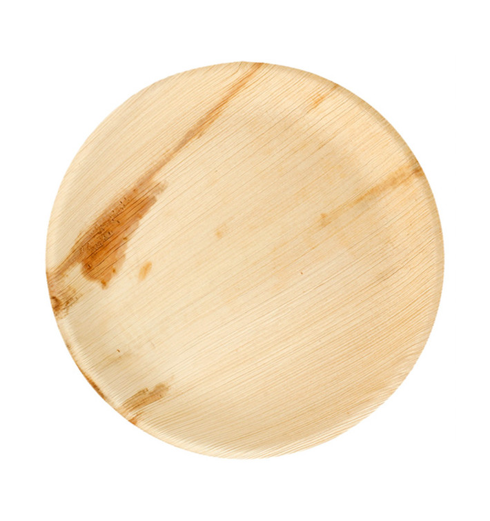 Palm blad bord Rond vormig 23 cm (200 stuks) Palm blad bord Rond vormig 23 cm (200 stuks)