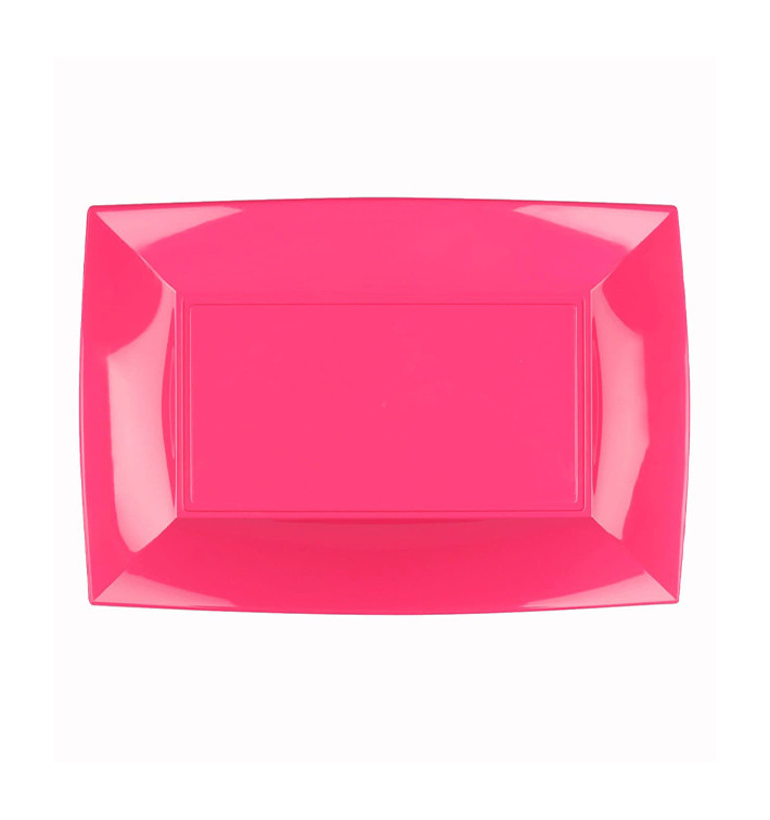 Plateau Plastique Fuchsia Nice PP 280x190mm (12 Utés) Plateau Plastique Fuchsia Nice PP 280x190mm (12 Utés)