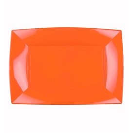 Plateau Plastique Orange Nice PP 280x190mm (12 Utés)
