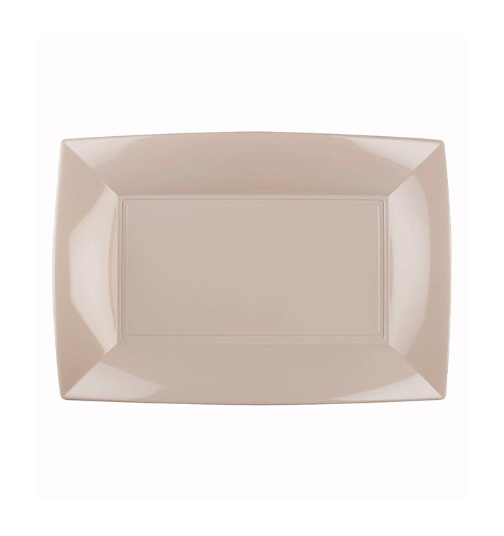 Plateau Plastique Beige Nice PP 280x190mm (240 Utés) Plateau Plastique Beige Nice PP 280x190mm (240 Utés)