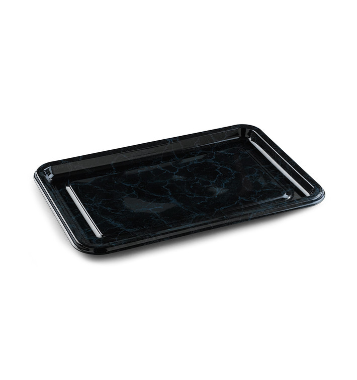 Plateau Plastique Rectangulaire Noir 55x37 cm (50 Utés) Plateau Plastique Rectangulaire Noir 55x37 cm (50 Utés)