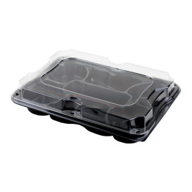 Plastic dienblad met Deksel 7C 35x24 cm (25 stuks) 