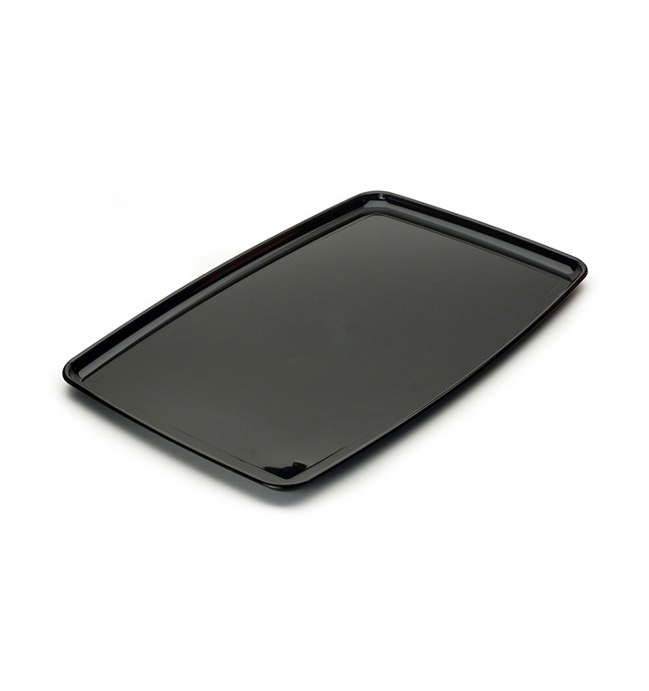 Assiette Rectangulaire dur Noir 30x45 cm (5 Utés) Assiette Rectangulaire dur Noir 30x45 cm (5 Utés)