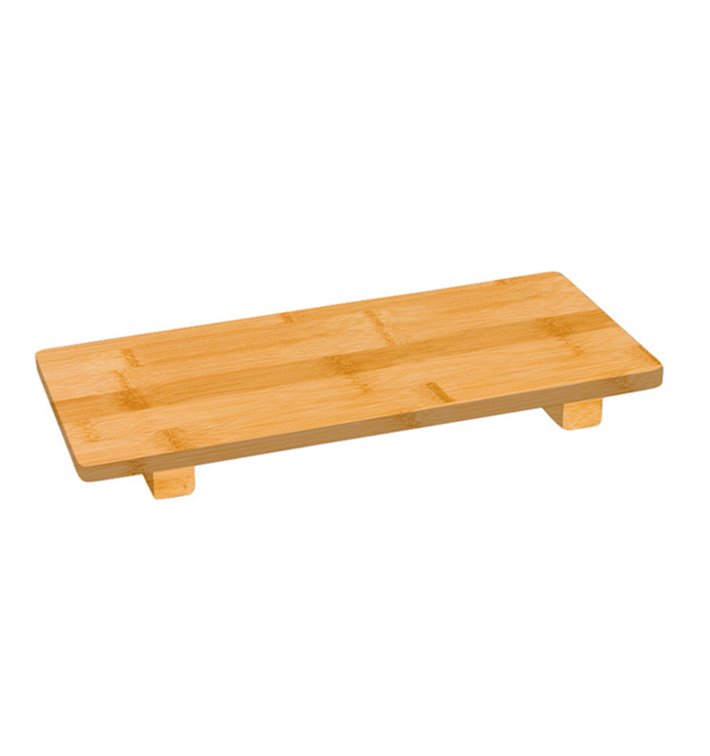 Base en Bambou Naturel pour Sushi 30x11x2,5cm (1 Uté)