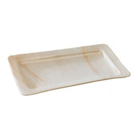 Palm blad dienblad Rechthoekige vorm 28x18x1,5cm (10 stuks) 