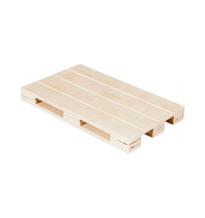 Houten mini Pallet Bediening Platter 30x20x2cm (20 stuks) Houten mini Pallet Bediening Platter 30x20x2cm (20 stuks)