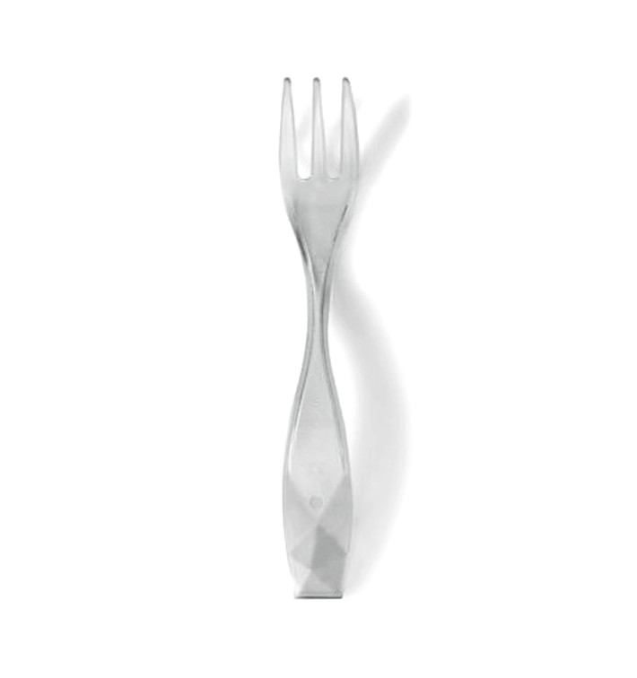 Proeving mini vork "Charme" transparant 10cm (2400 stuks) Proeving mini vork "Charme" transparant 10cm (2400 stuks)