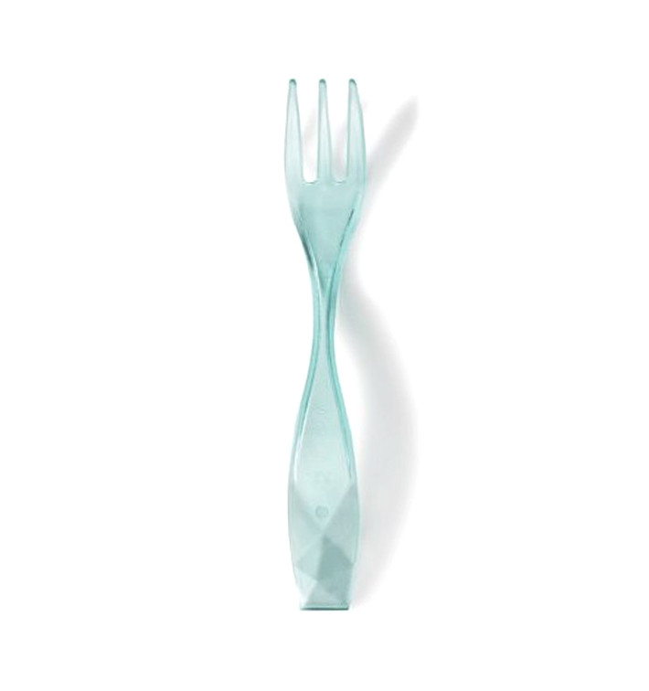 Proeving mini vork "Charme" Water groen 10cm (2400 stuks) Proeving mini vork "Charme" Water groen 10cm (2400 stuks)