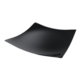 Mini Plateau Dégustation Sfera PS Noir 13x13cm (24 Utés)