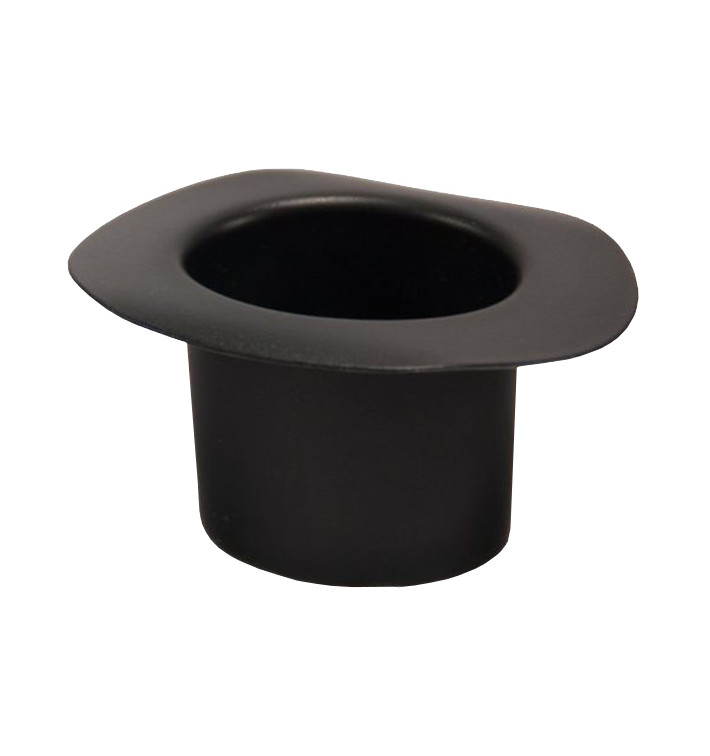 Chapeau Dégustation"Hot Form" Noir PP 60ml (144 Utés)